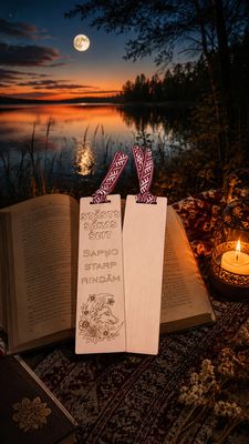 Grāmatzīme koka - Sapņo starp rindām
