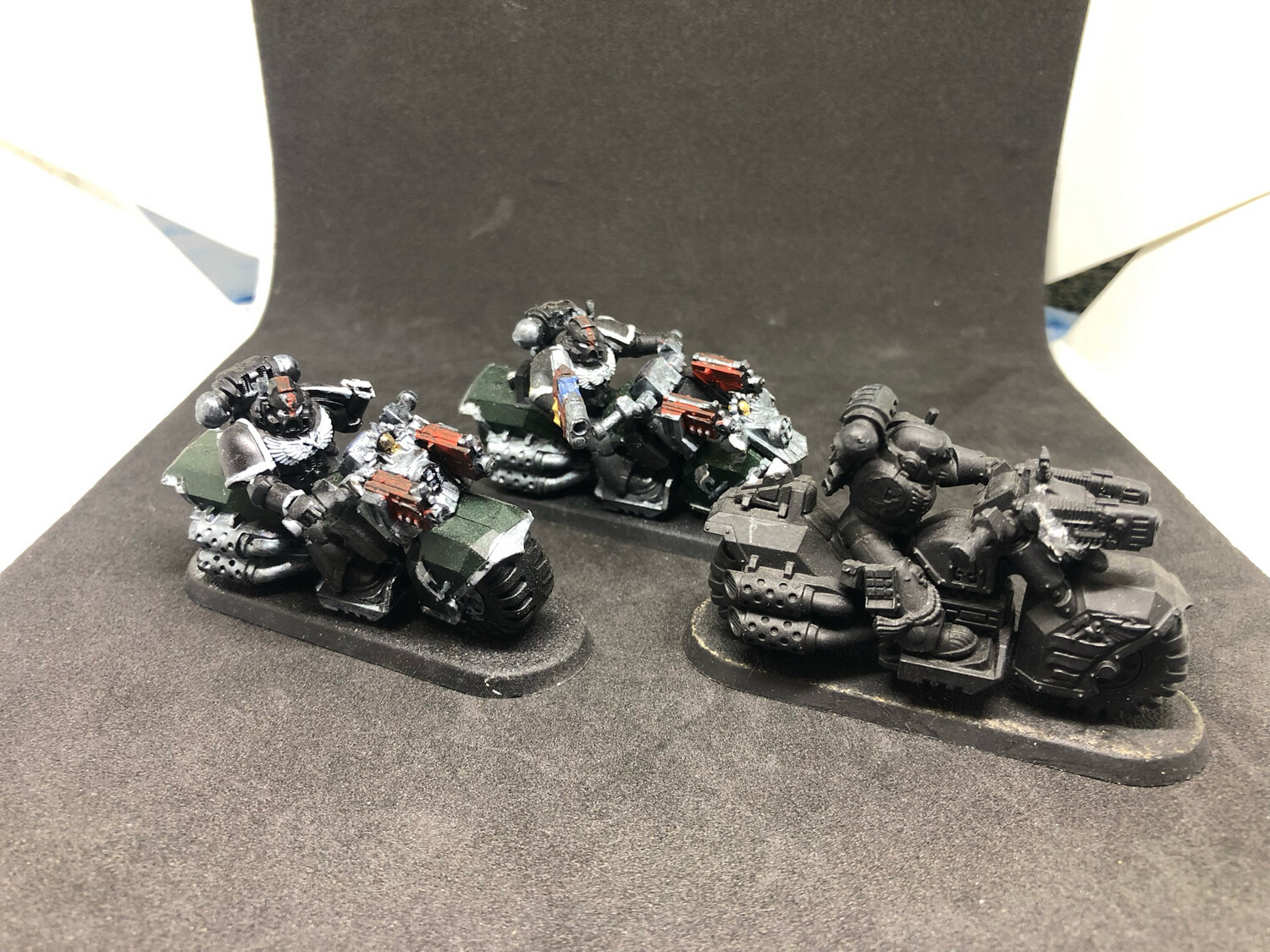 Used Warhammer 3 Ravenwing Space Marine Bikes