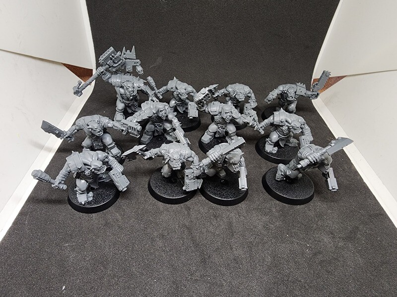 Used Warhammer Ork Choppa Boys