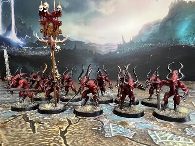 Tabletop Painted Bloodletters of Khorne