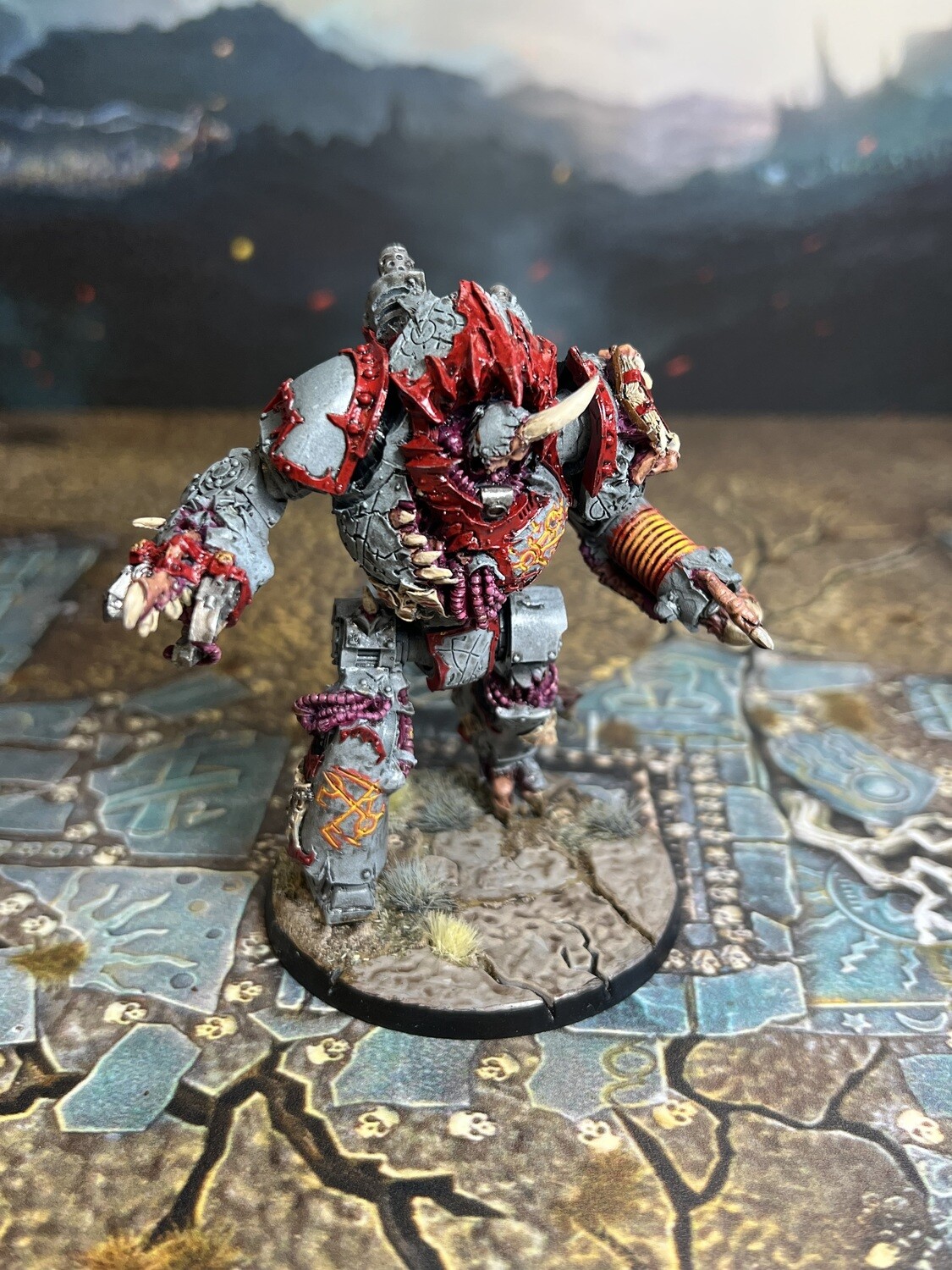 Tabletop Painted Converted Contemptor Dreadnaught Chaos Space Marines