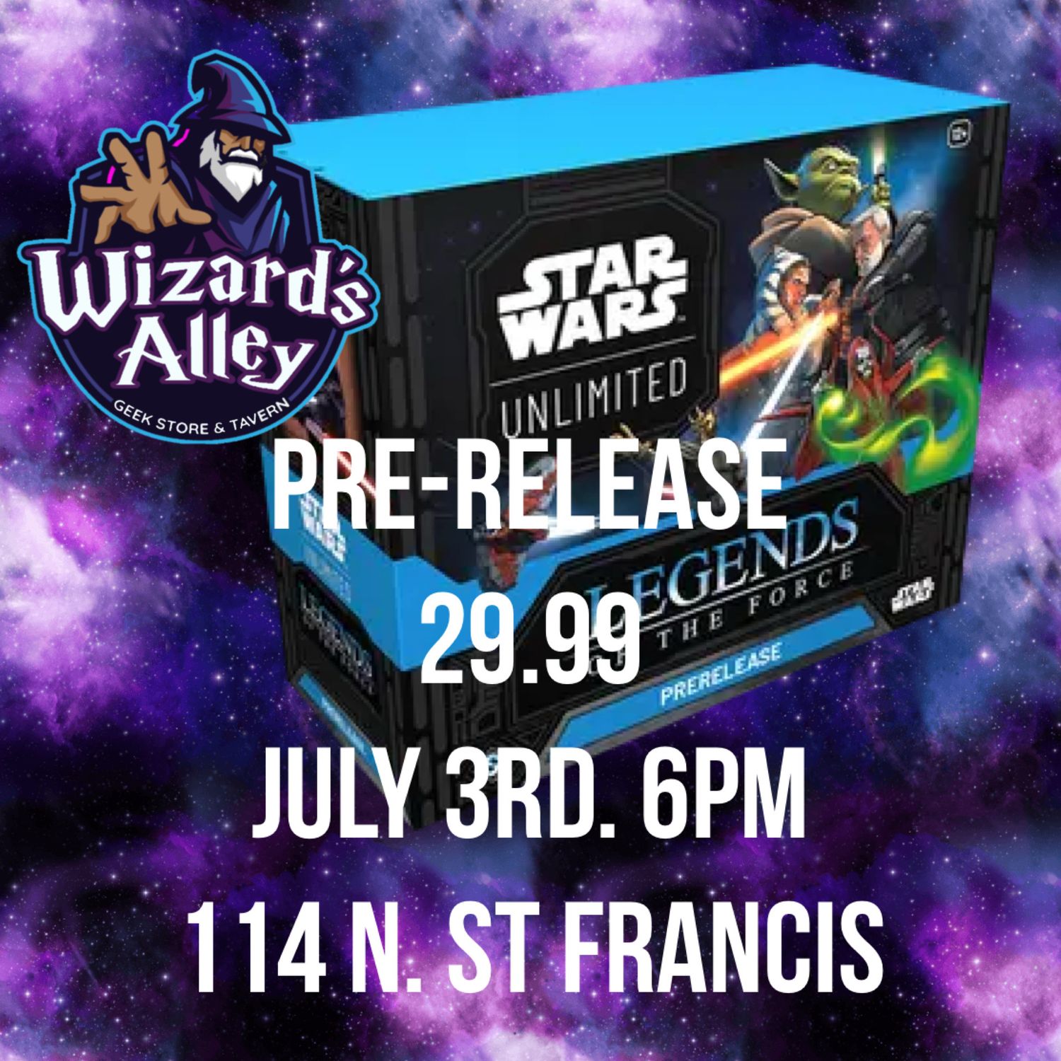 Star Wars Unlimited Prerelease: Legends of The Force