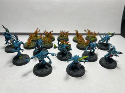 BLUE &amp; BRIMSTONE HORRORS OF TZEENTCH USED WARHAMMER 40K