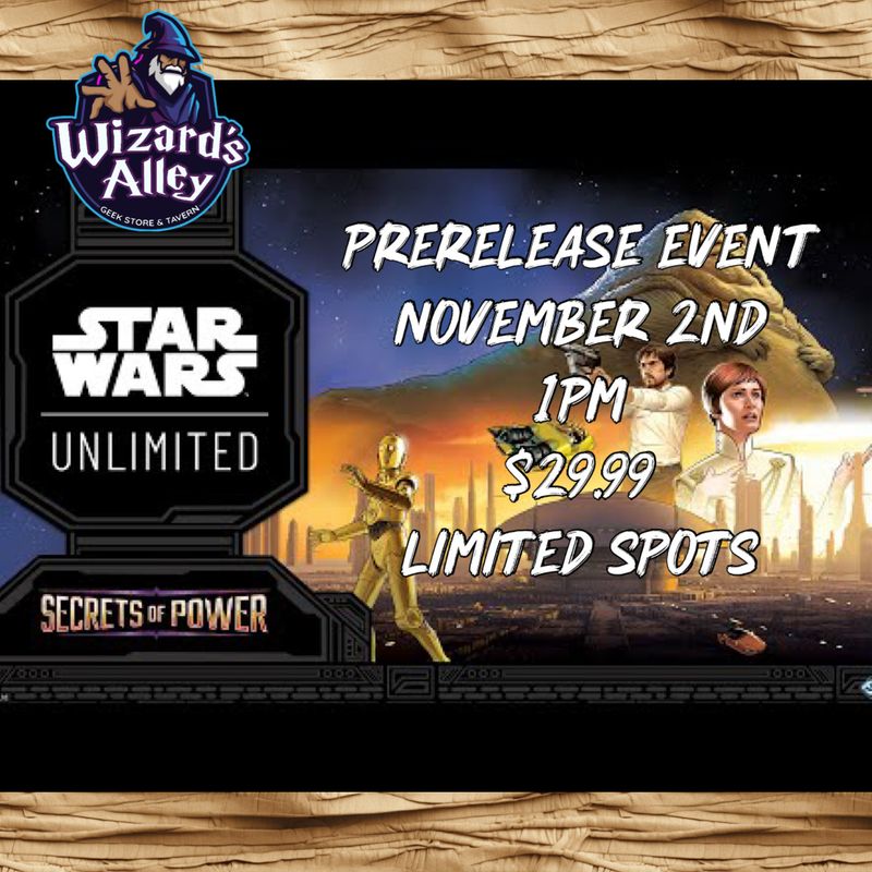 Star Wars Unlimited: Secrets Of Power Pre-release