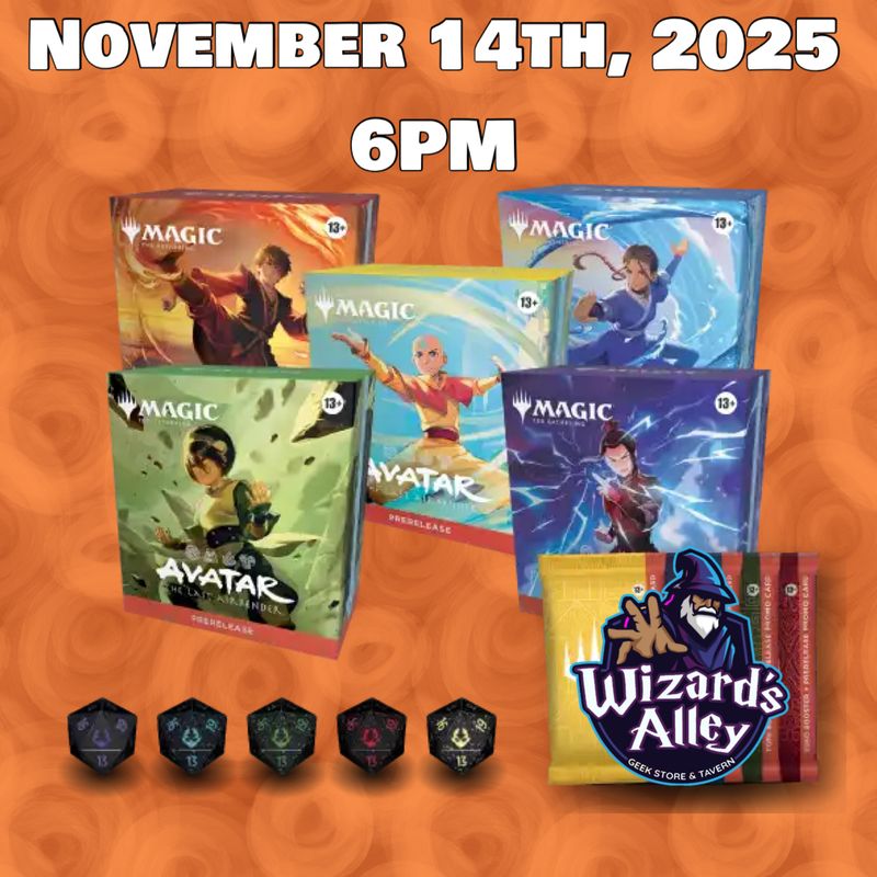 PREORDER: Magic: The Gathering - Avatar The Last Airbender Prerelease Pack 11/14/25 6pm