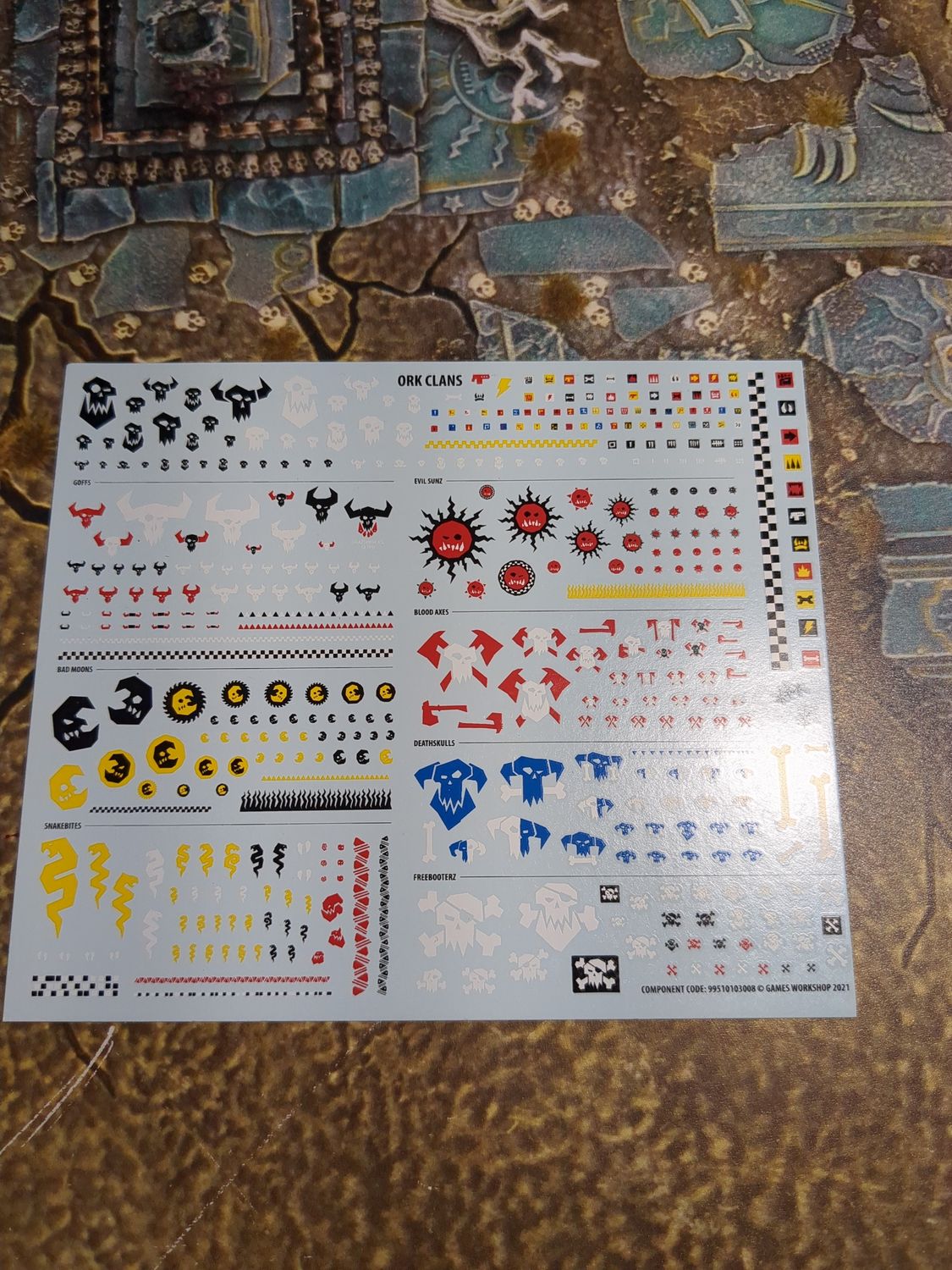 40k Orks: Transfer sheet