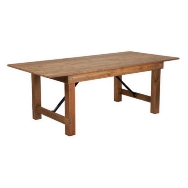 96 X 40 Rustic Pine Farm Table