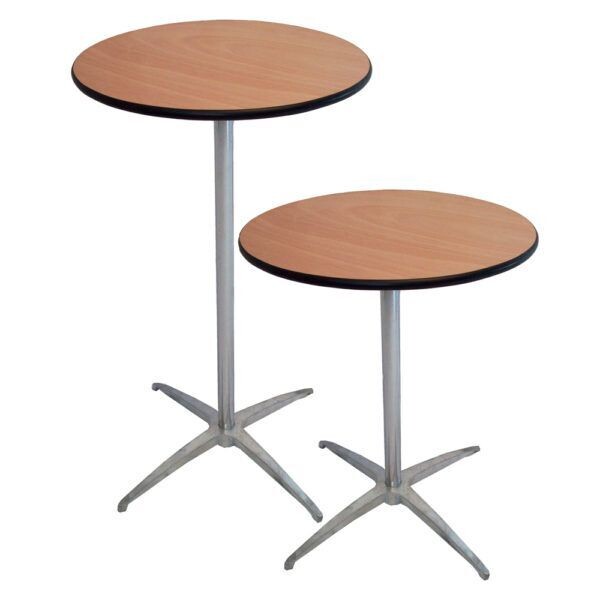 30″ Round Post Height 30″ Or 42″ Cocktail Table
