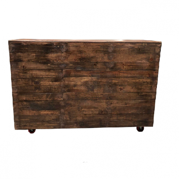 Wooden Bar Dark Brown