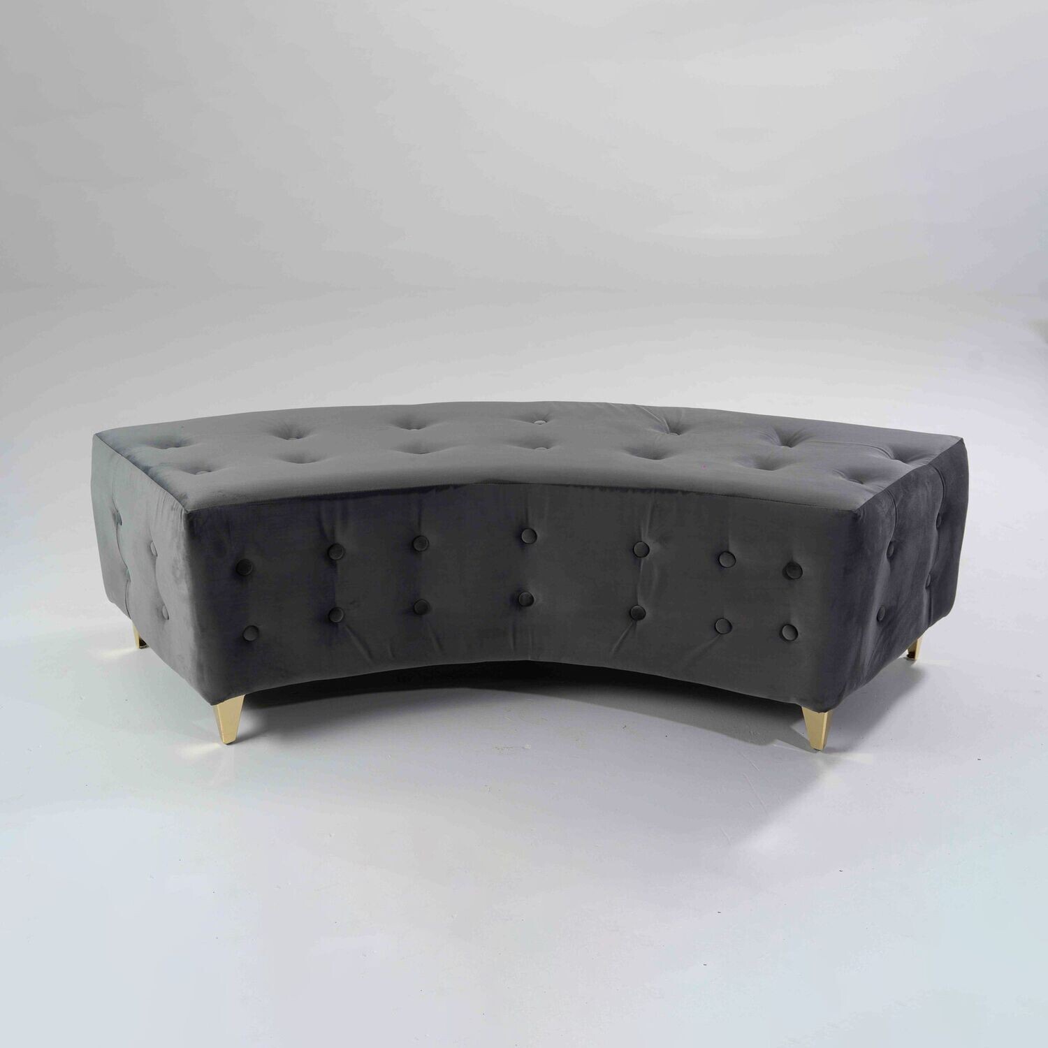 Dark Gray - Curved bench