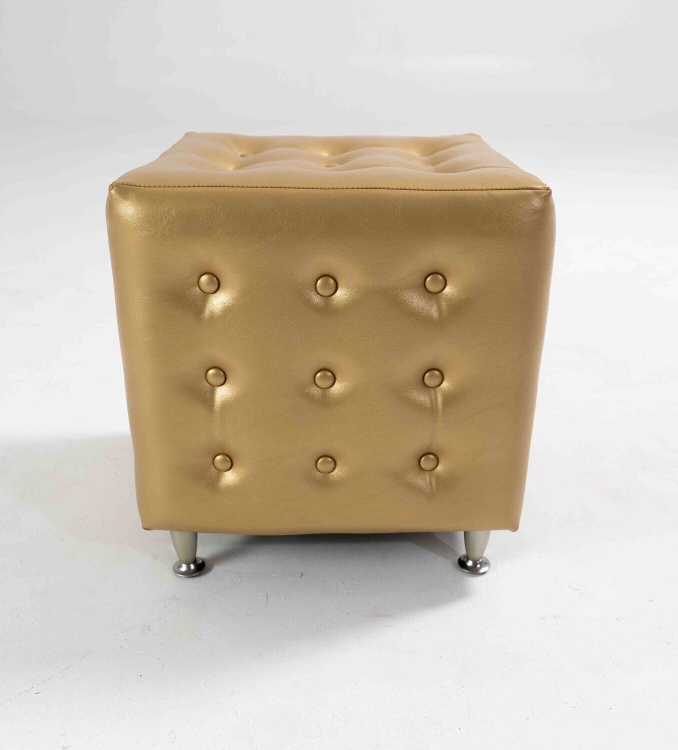 Gold Leather - Ottoman