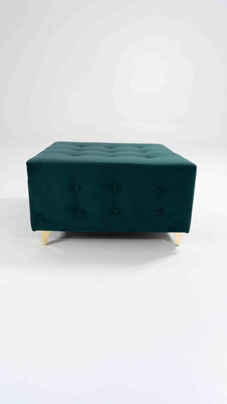 Green Esmeralda Velvet - Large Ottoman