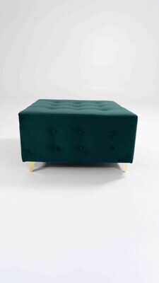 Green Esmeralda Velvet - Large Ottoman