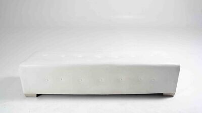 White Leather - Bench