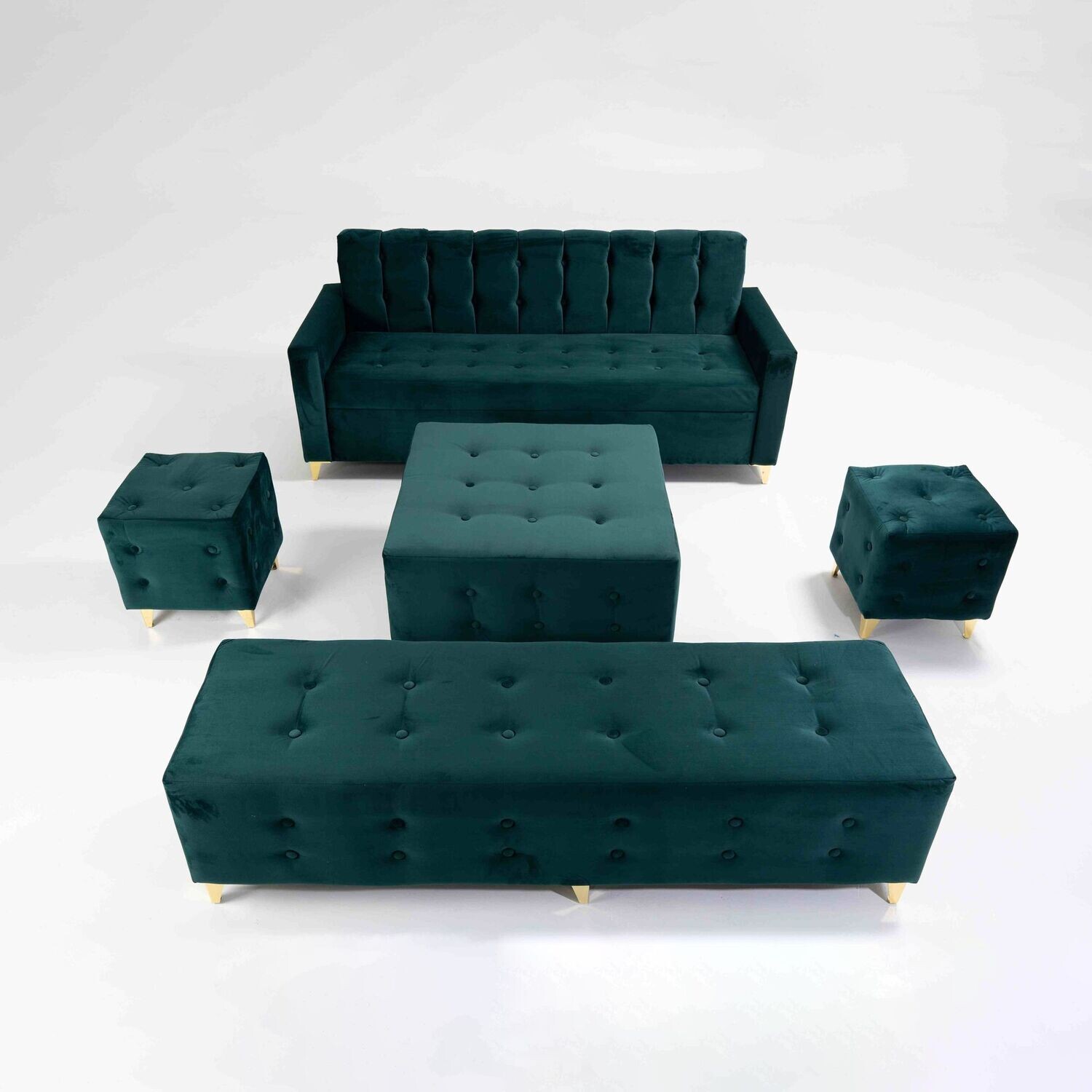 Green Esmeralda Velvet - Set
