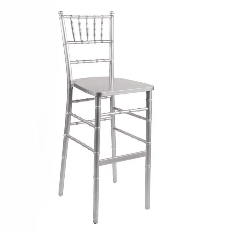 Chiavari Barstool - Silver