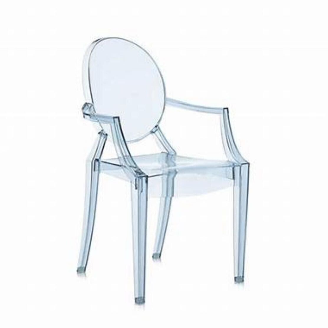 Ghost chair Kids - Blue Clear