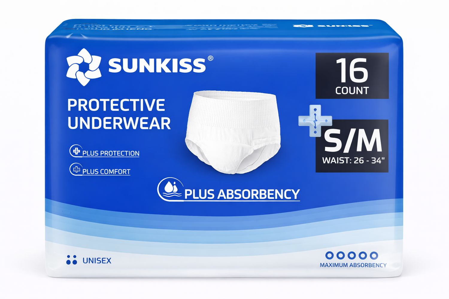 Unisex Protective Underwear Pull-up - SMALL/MEDIUM