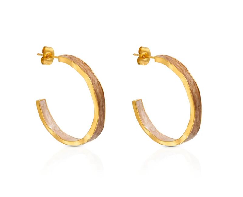 Marble Glow Hoops