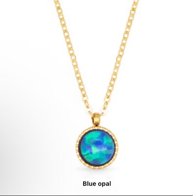 Celestial Aura Opal Necklace