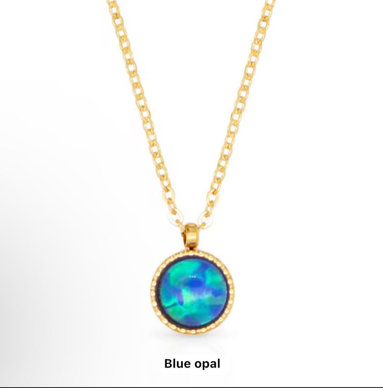 Celestial Aura Opal Necklace