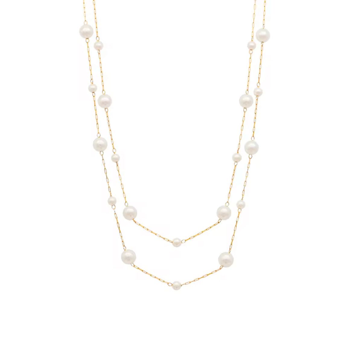 Luna Veil Pearl Necklace