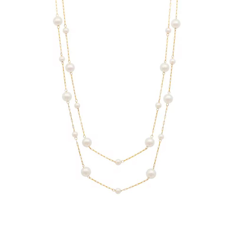 Luna Veil Pearl Necklace