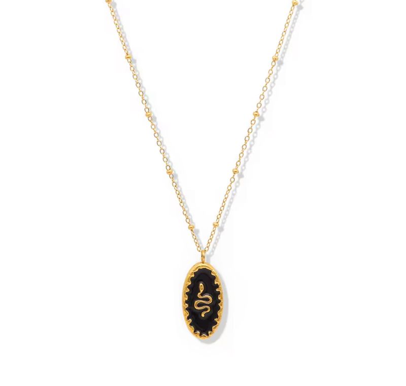Serpentine Shadow Pendant Necklace