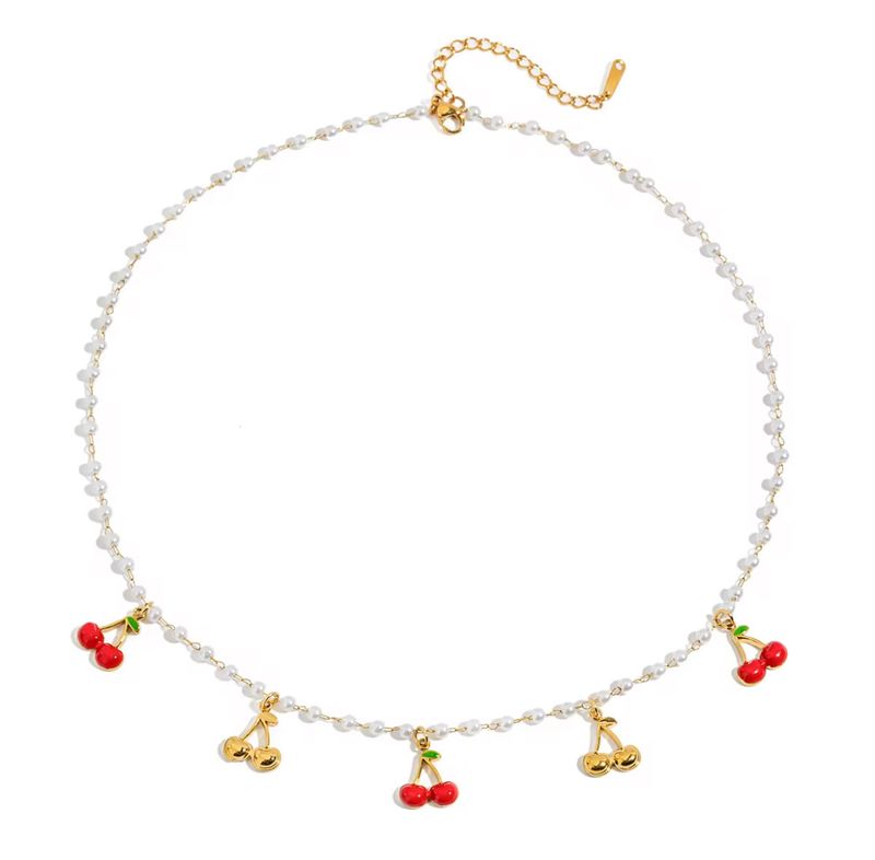 Cherry Pearl Dream Necklace