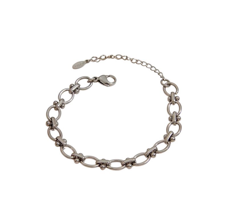 Silver Orbit Link Bracelet