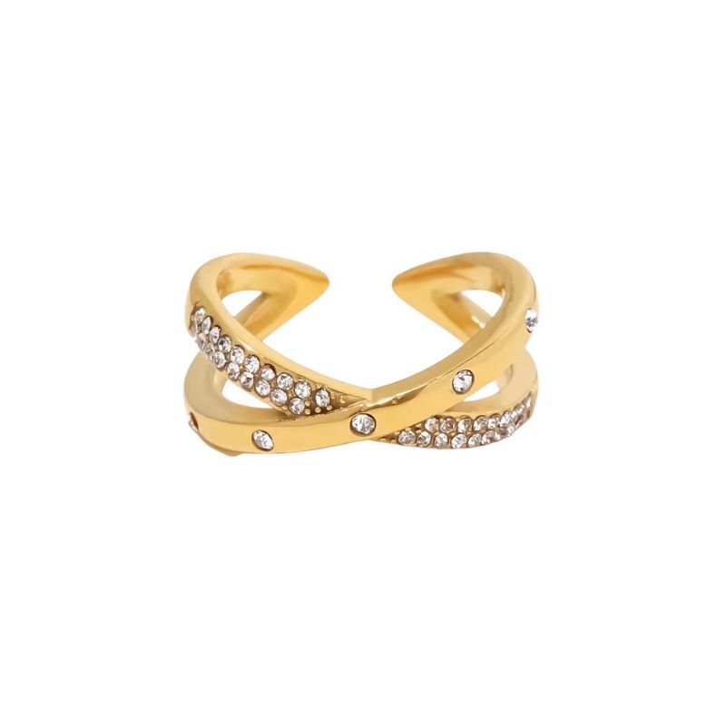 Crystal Halo Ring