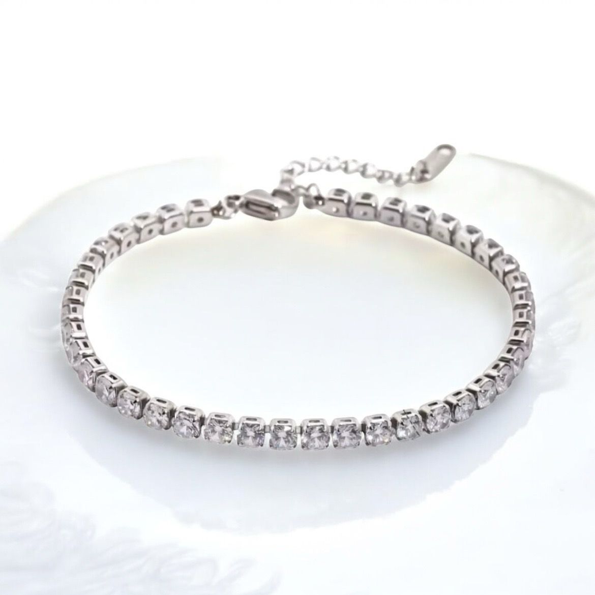 Crystal Clarity Tennis Bracelet