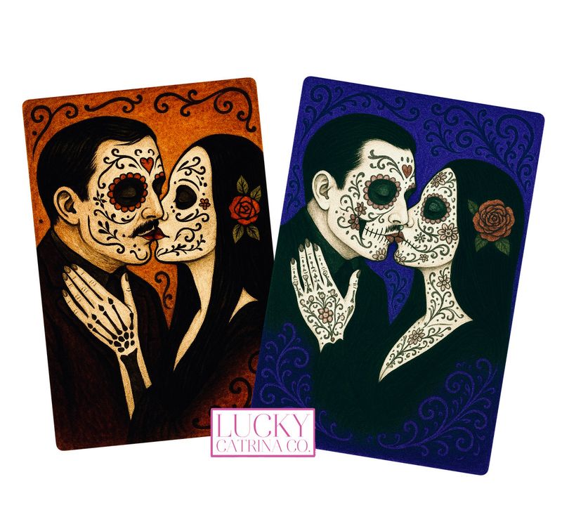 Amor Eterno- Addams and Morticia Sticker