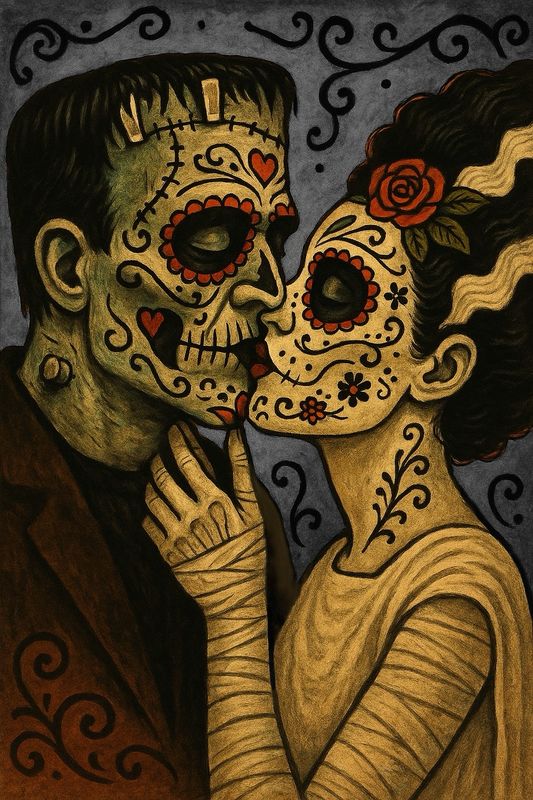 Eternal Love - Frankenstein and Bride Edition Sticker