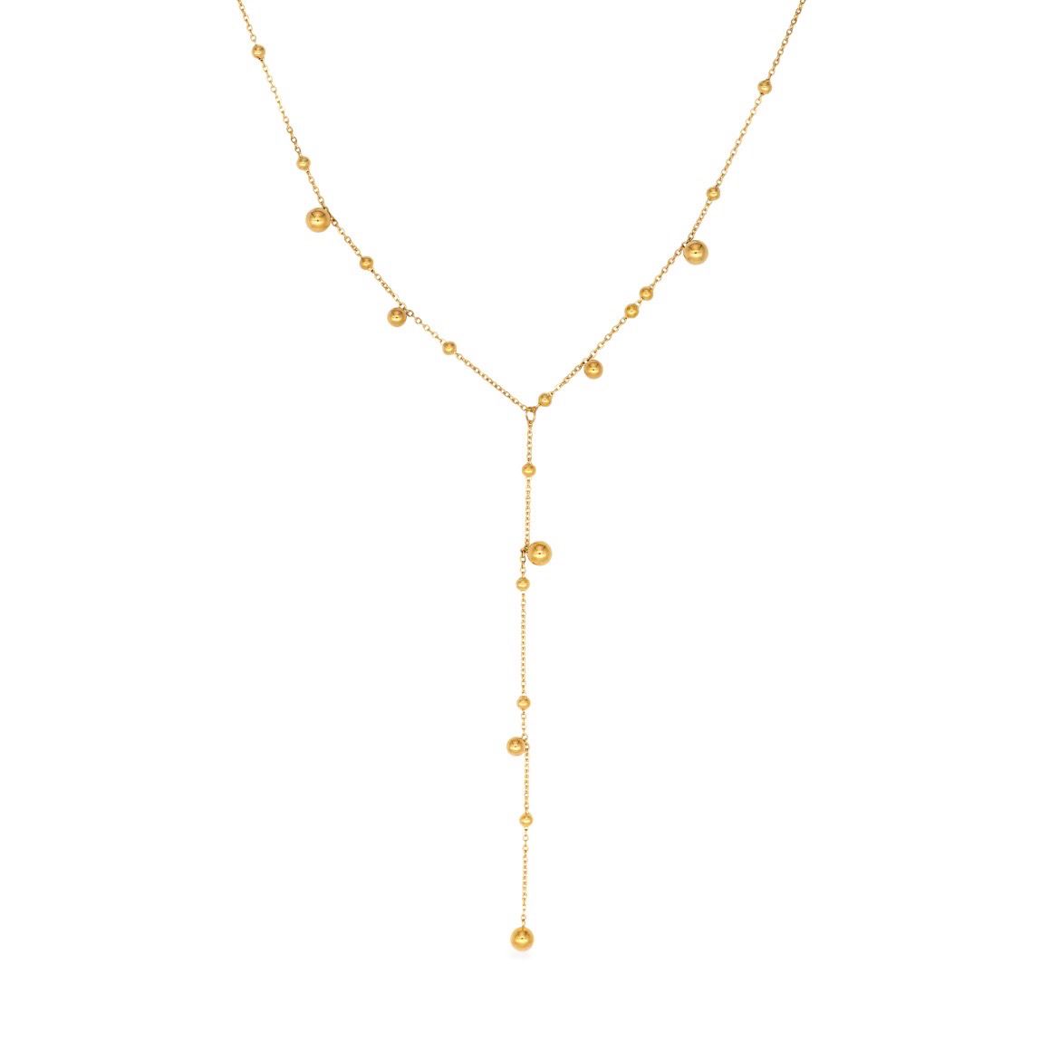 Golden Droplet Necklace