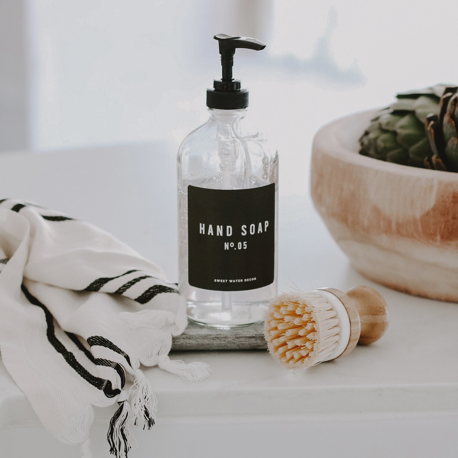 Black Label Hand Soap Dispenser