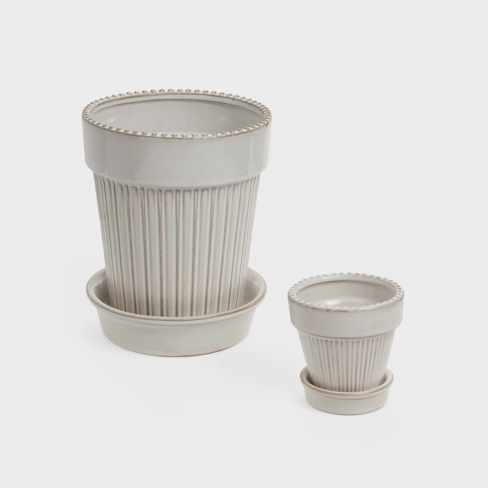 Ceramic Planter with Saucer