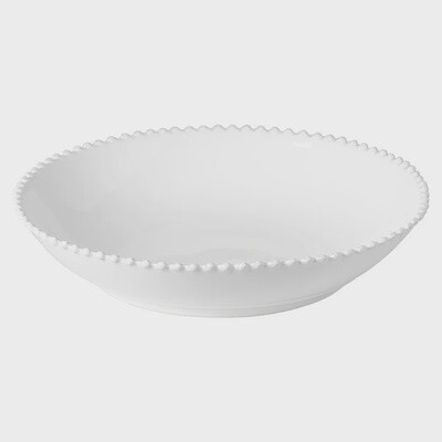 Pearl White Pasta/serving bowl