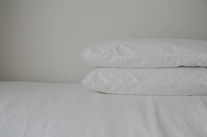 Turkish Cotton Bedding, Size: STD PILLOW CASE, Colour: WHITE