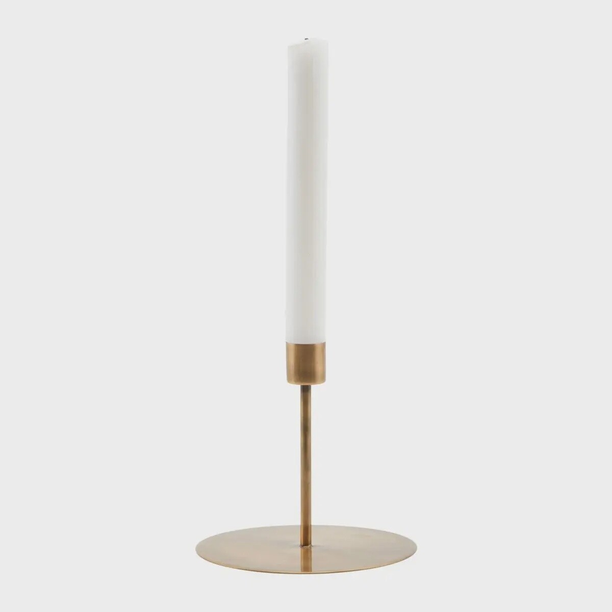 Antique Brass Candle Stand, Size: Medium