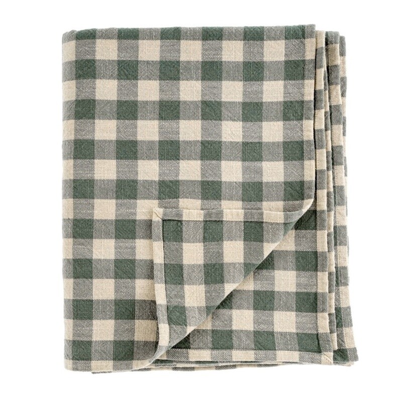 Linen Gingham Table Cloth