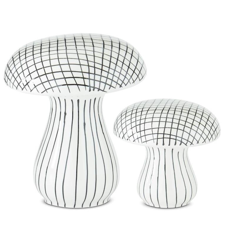 Black & White Striped Mushrooms