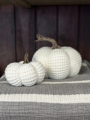 Knit Stuffed Pumpkin