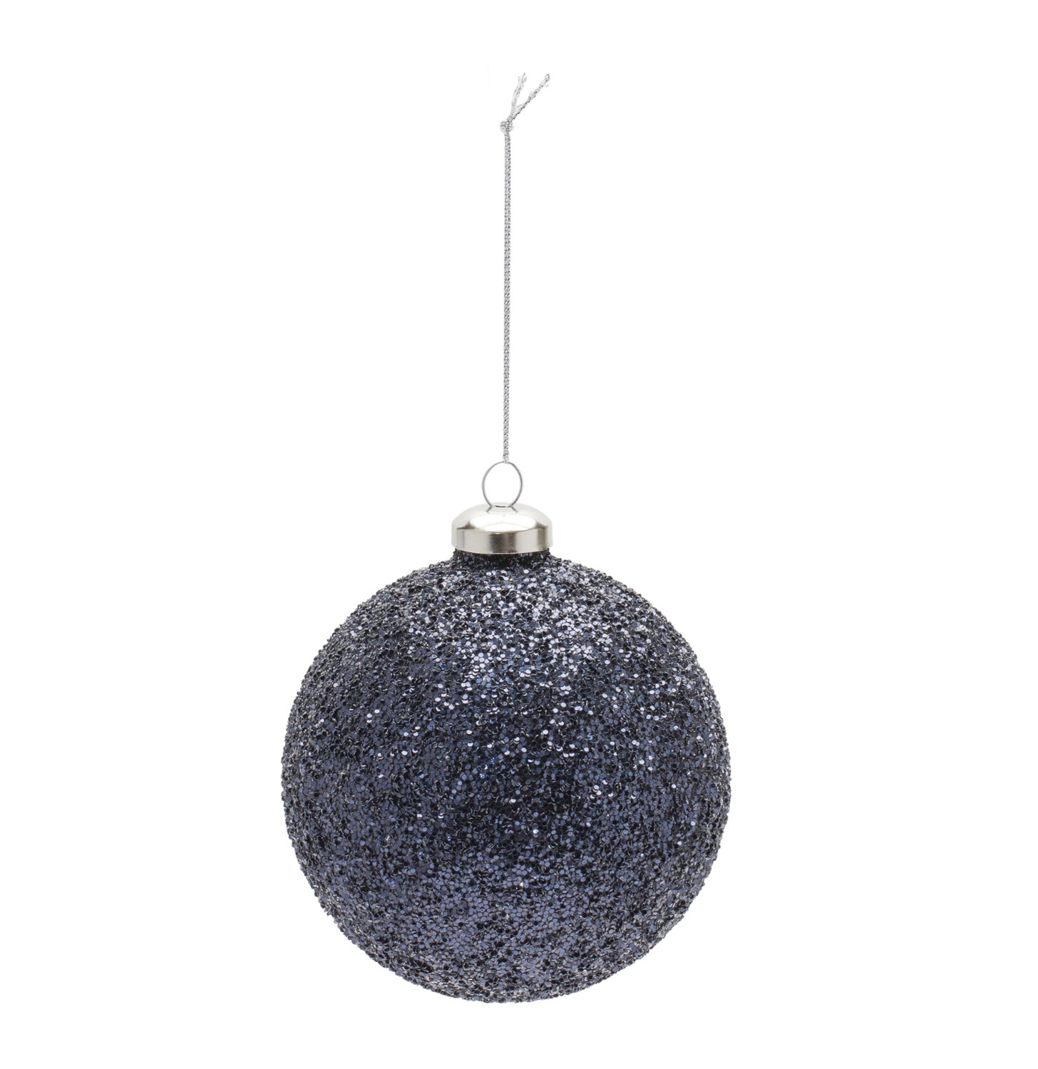 Dark Blue Glitter Ornament