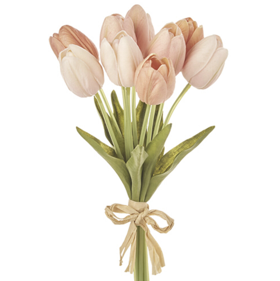 Real Touch Peach Tulip Bundle