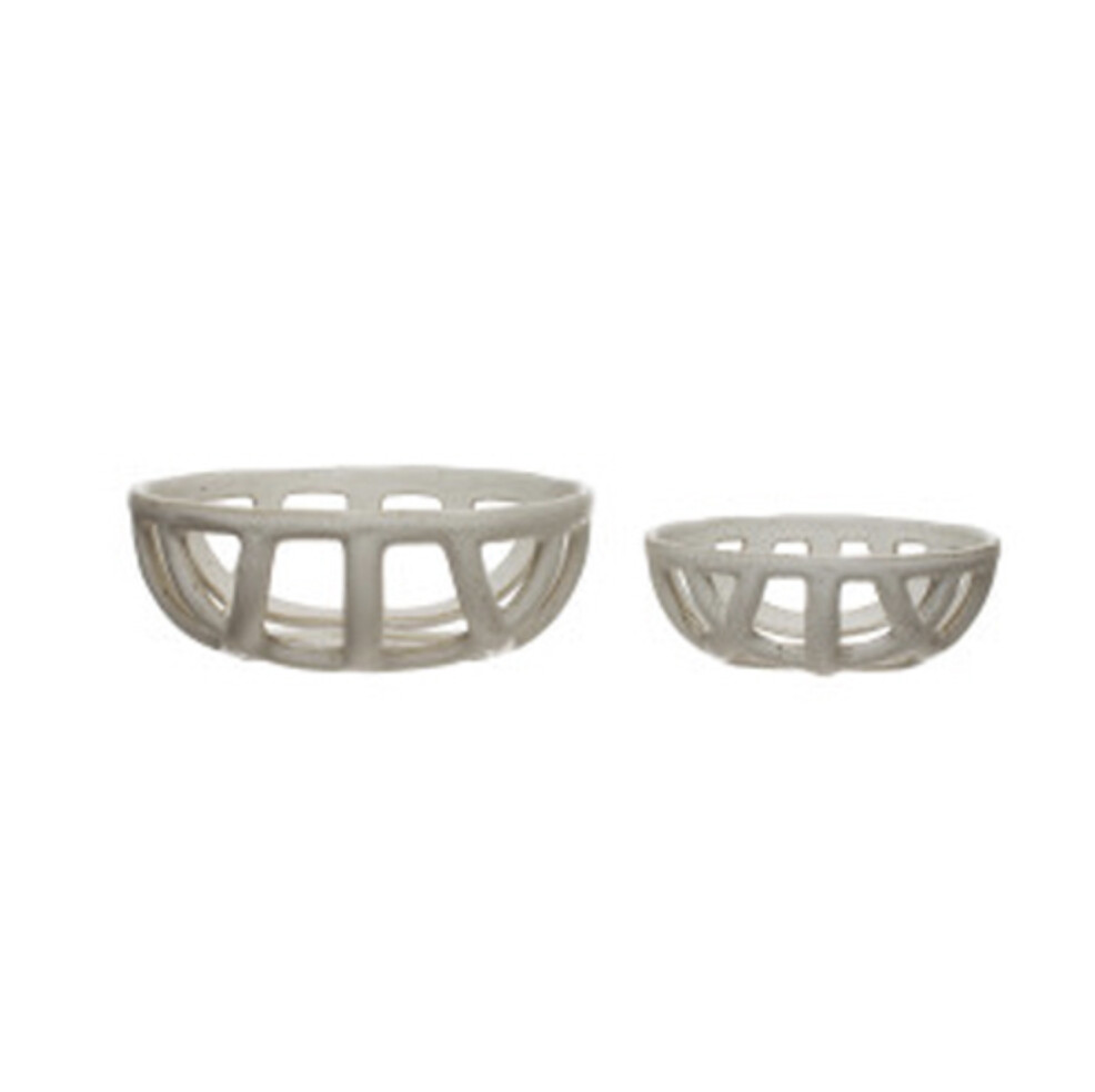 Stoneware Basket - Set of 2
