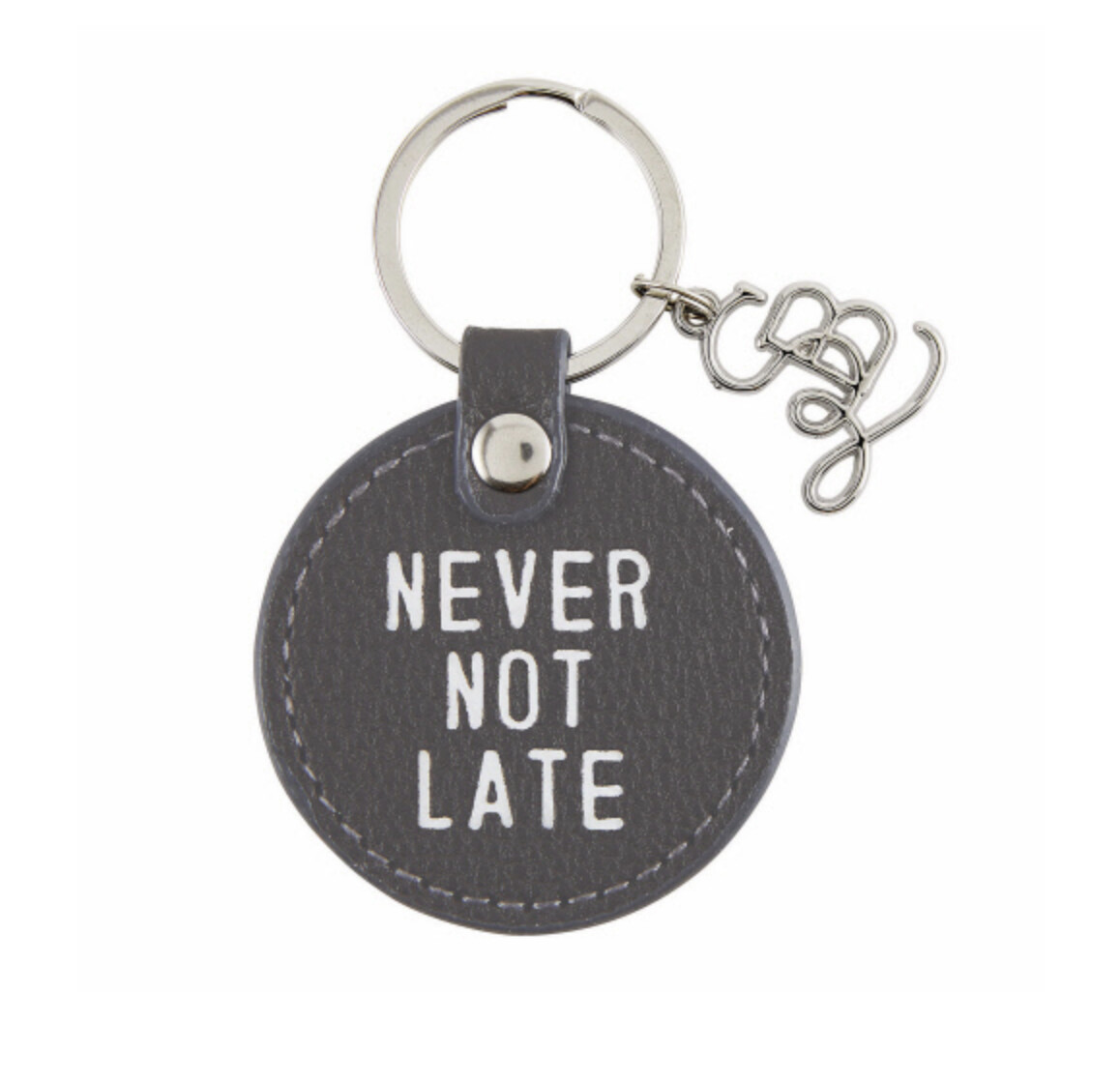 Never Not Late Key Tag