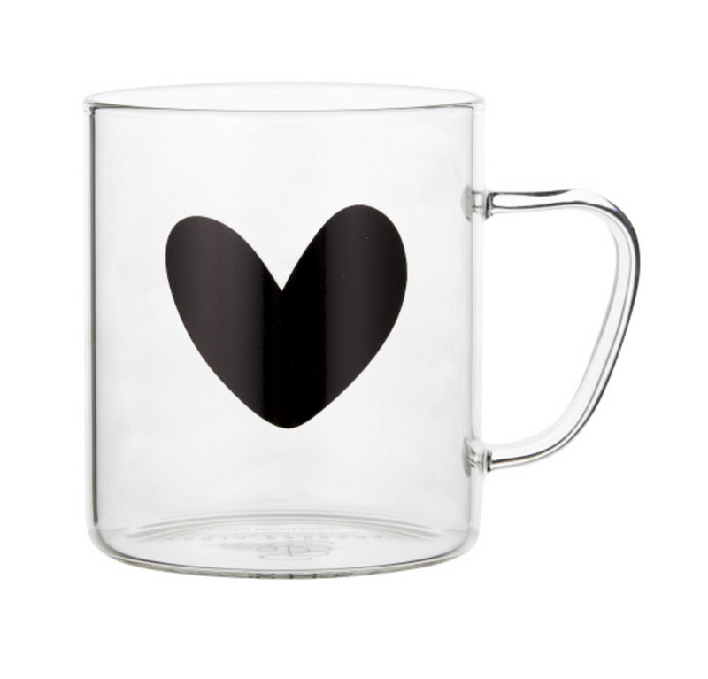 Heart Glass Mug