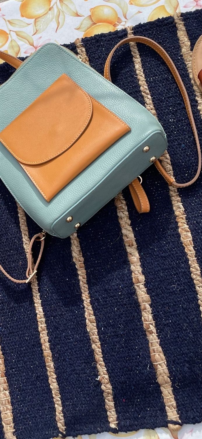 Royal Blue &amp; Natural Jute Rug