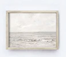 Vintage Art Print | Coastal Wall Art Seascape Painting